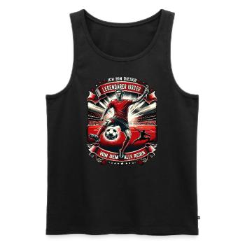 Legendärer 1993er Jahrgang Fussball Geschenk - Männer Premium Bio Tank Top - Schwarz - Vorne - Michal (187cm)