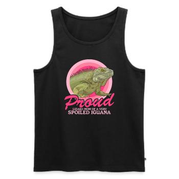 Leguan Mom | Reptilien Eidechse Leguane Geschenk - Männer Premium Bio Tank Top - Schwarz - Vorne - AI Model Male 178 light (178cm)