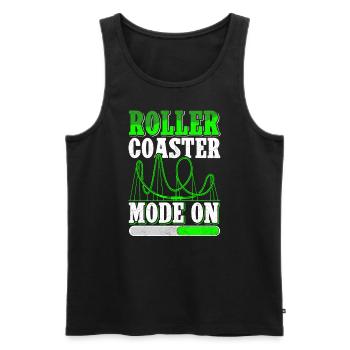 Roller Coaster Roller Coaster Gift - Men's Premium Organic Tank Top - black - Front - AI Model Male 178 light (178cm)