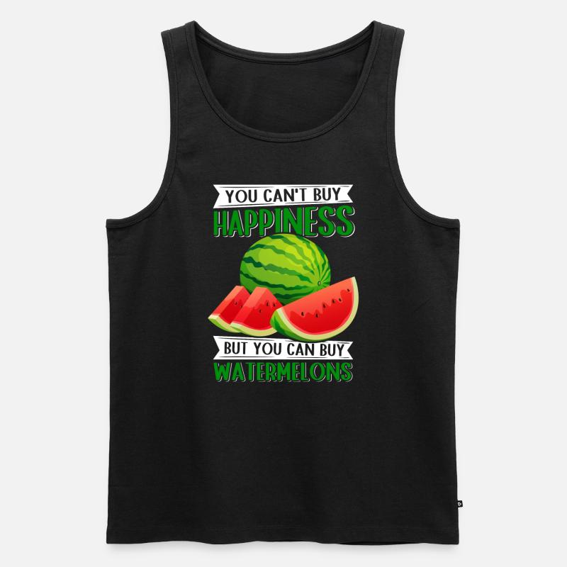 Watermelon Paste Angurie Arbuse Gift - Men's Premium Organic Tank Top - black