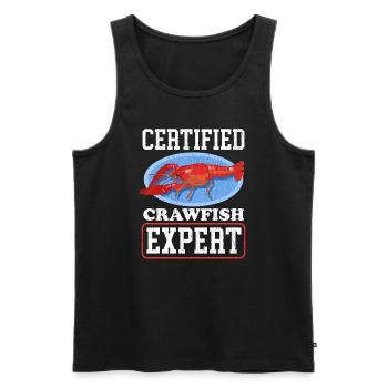 Flusskrebs Edelkrebse Meeresfrüchte Geschenk - Männer Premium Bio Tank Top - Schwarz - Vorne - Michal (187cm)