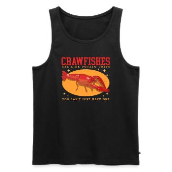 Flusskrebs Meeresfrüchte Edelkrebs Geschenk - Männer Premium Bio Tank Top - Schwarz - Vorne - Michal (187cm)