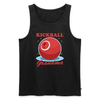 Kickball Granny Kickball joueur Kickballer cadeau - Débardeur bio Premium Homme - noir - Devant - Michal (187cm)