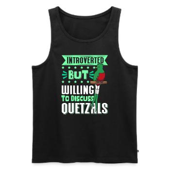 Quetzal Vögel Guatemala Vogel Geschenk - Männer Premium Bio Tank Top - Schwarz - Vorne - Michal (187cm)