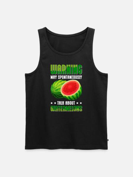 Watermelon Angurie Arbuse Pastry Gift - Men's Premium Organic Tank Top - black