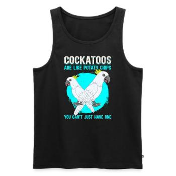 Kakadu Papageien Kakadus Geschenk - Männer Premium Bio Tank Top - Schwarz - Vorne - Michal (187cm)