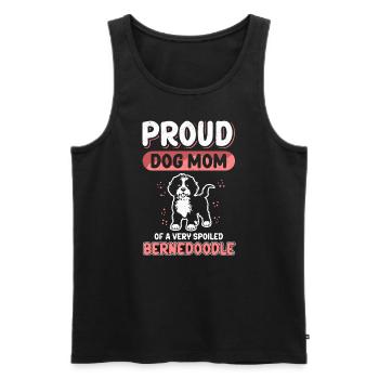 Bernedoodle Mom Dog Owner Dog Mom Gift - Men's Premium Organic Tank Top - black - Front - AI Model Male 178 light (178cm)
