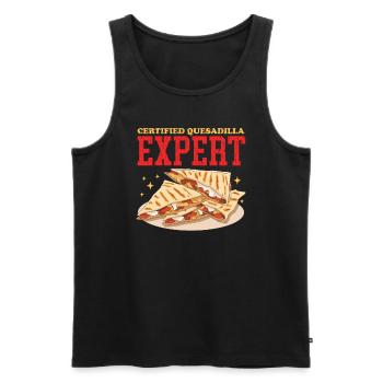 Quesadilla Quesadillas Tortilla Geschenk - Männer Premium Bio Tank Top - Schwarz - Vorne - Michal (187cm)
