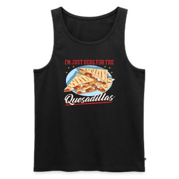 Quesadilla Mexican Quesadillas Gift - Men's Premium Organic Tank Top - black - Front - AI Model Male 178 light (178cm)