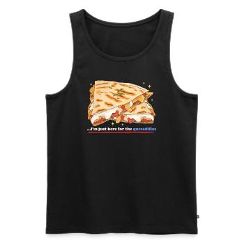 Quesadillas Mexican Quesadilla Gift - Men's Premium Organic Tank Top - black - Front - AI Model Male 178 light (178cm)
