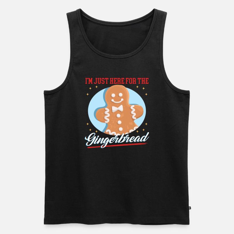 Lebkuchenmann Lebkuchen Lebkuchenmänner Geschenk - Männer Premium Bio Tank Top - Schwarz