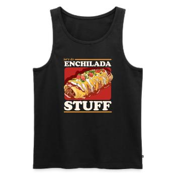 Enchilada Mexican Enchiladas Gift - Men's Premium Organic Tank Top - black - Front - AI Model Male 178 light (178cm)