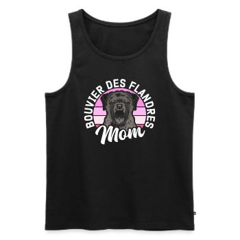 Bouvier des Flandres Mom Vlaamse Koehond Gift - Débardeur bio Premium Homme - noir - Devant - Michal (187cm)