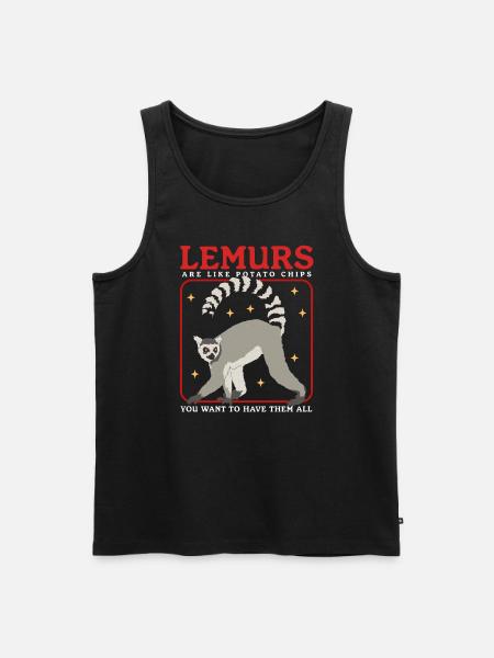 Lemurs Ringtail Lemur Lemur Gift - Men's Premium Organic Tank Top - black