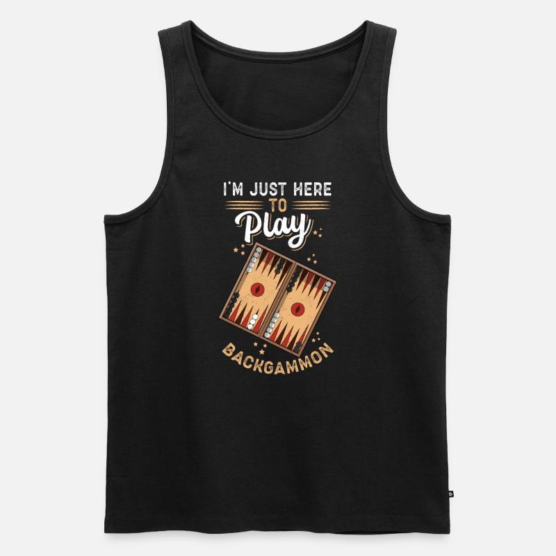 Backgammon Spiel Backgammon Brettspiel Geschenk - Männer Premium Bio Tank Top - Schwarz