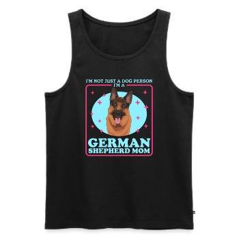 Berger allemand maman berger allemand cadeau - Débardeur bio Premium Homme - noir - Devant - Michal (187cm)
