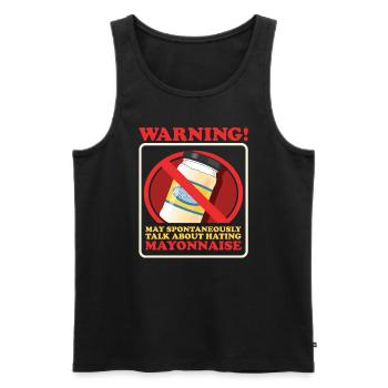 Mayo Funny Mayonnaise Gift - Men's Premium Organic Tank Top - black - Front - Michal (187cm)