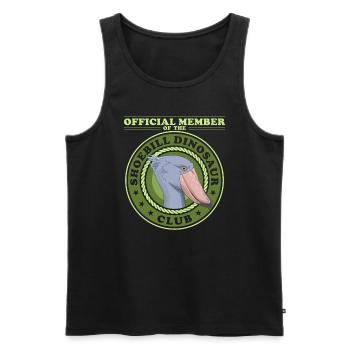 Oiseau bec-en-sabot | Cadeau d’oiseaux bec-en-sabot - Débardeur bio Premium Homme - noir - Devant - Michal (187cm)