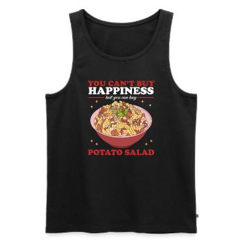 Kartoffelsalat Essen Erdäpfelsalat Geschenk - Männer Premium Bio Tank Top - Schwarz - Vorne - AI Model Male 178 light (178cm)