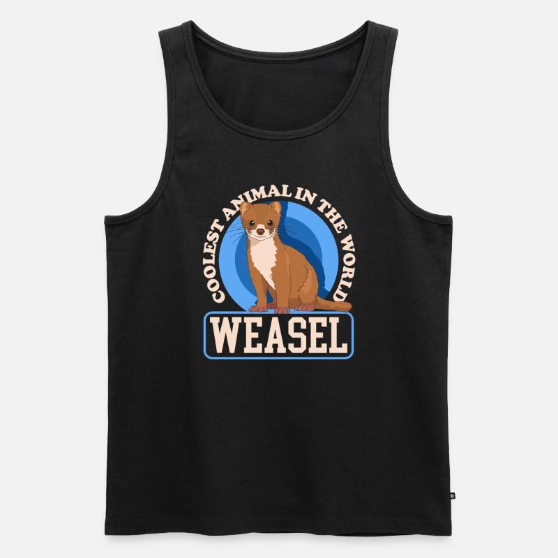 Weasel Mouse Weasel Hermännchen Gift - Men's Premium Organic Tank Top - black