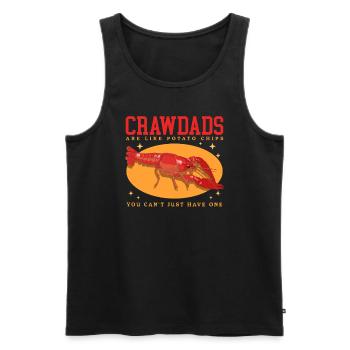 Flusskrebs Edelkrebs Meeresfrüchte Geschenk - Männer Premium Bio Tank Top - Schwarz - Vorne - Michal (187cm)