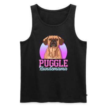 Puggle Dog Mom Dog Owner Gift - Men's Premium Organic Tank Top - black - Front - Michal (187cm)