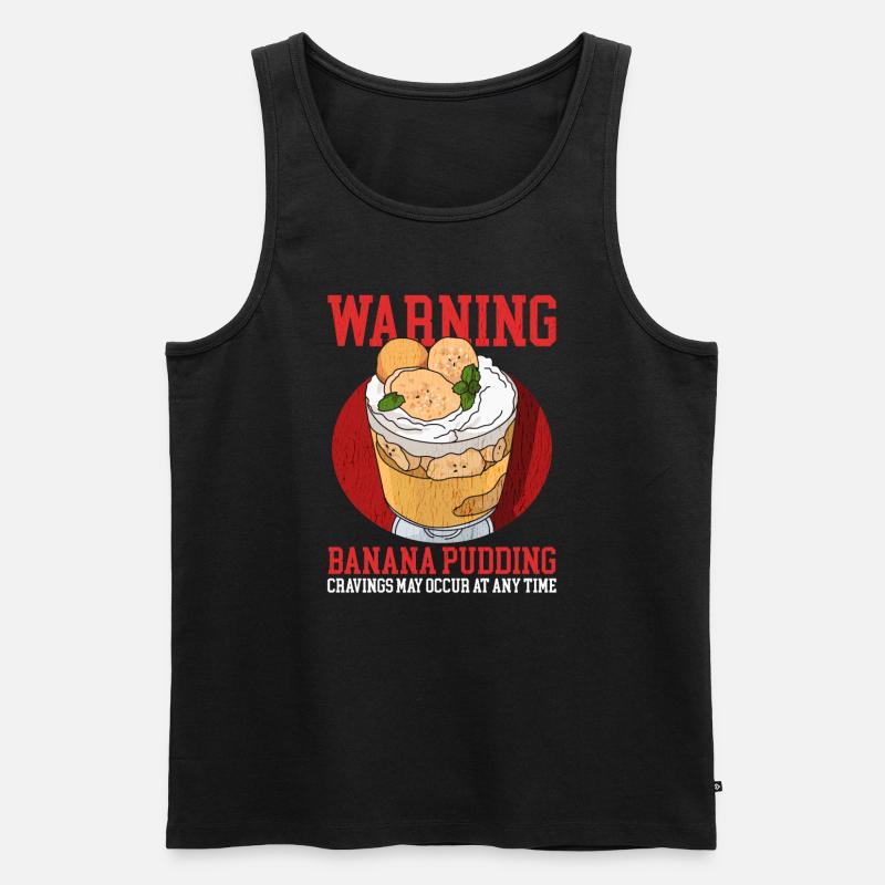 Bananenpudding Bananen Pudding Geschenk - Männer Premium Bio Tank Top - Schwarz
