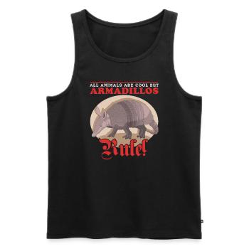 Armadillo Nine-Banded Armadillo Gift - Men's Premium Organic Tank Top - black - Front - AI Model Male 178 light (178cm)