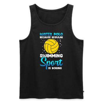 Water polo player funny water polo player gift - Men's Premium Organic Tank Top - black - Front - Michal (187cm)
