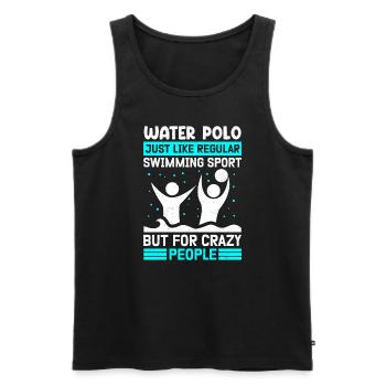 Water Polo Player Funny Water Polo Player Gifts - Men's Premium Organic Tank Top - black - Front - Michal (187cm)