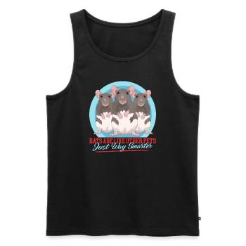 Rats, amant de Rat, propriétaire de Rat, cadeau - Débardeur bio Premium Homme - noir - Devant - Michal (187cm)