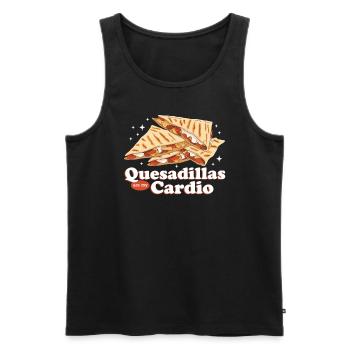 Quesadilla Quesadillas Tortilla Gift - Men's Premium Organic Tank Top - black - Front - AI Model Male 178 light (178cm)