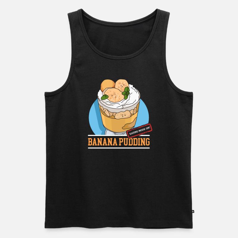 Bananenpudding Bananen Pudding Geschenk - Männer Premium Bio Tank Top - Schwarz