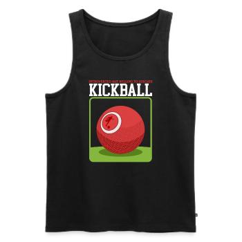 Kickball Kickball Joueur Kickballer Cadeau - Débardeur bio Premium Homme - noir - Devant - Michal (187cm)