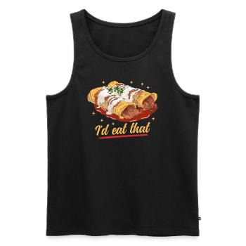 Enchilada Mexican Food Enchiladas Gift - Men's Premium Organic Tank Top - black - Front - AI Model Male 178 light (178cm)