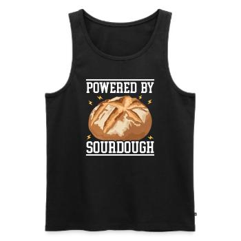 Sourdough Bread Sourdough Breads Baking Gift - Men's Premium Organic Tank Top - black - Front - AI Model Male 178 light (178cm)