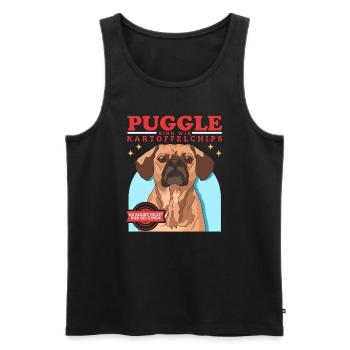 Puggles Are Like Dog Owners Gift - Men's Premium Organic Tank Top - black - Front - Michal (187cm)