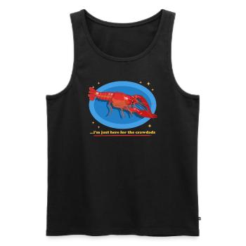 Flusskrebs Edelkrebs Meeresfrüchte Geschenk - Männer Premium Bio Tank Top - Schwarz - Vorne - Michal (187cm)