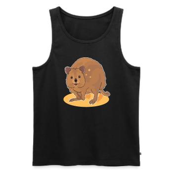Quokka Känguru Kurzschwanzkänguru Geschenk - Männer Premium Bio Tank Top - Schwarz - Vorne - Michal (187cm)