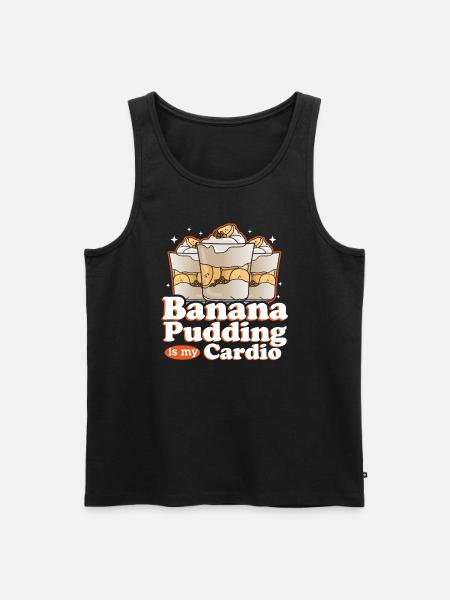 Bananenpudding Bananen-Pudding Geschenk - Männer Premium Bio Tank Top - Schwarz