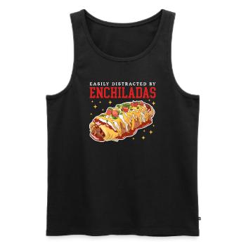 Enchilada Mexican Enchiladas Gift - Men's Premium Organic Tank Top - black - Front - AI Model Male 178 light (178cm)