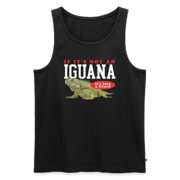 Leguan Reptilien Leguane Eidechse Geschenk - Männer Premium Bio Tank Top - Schwarz - Vorne - AI Model Male 178 light (178cm)