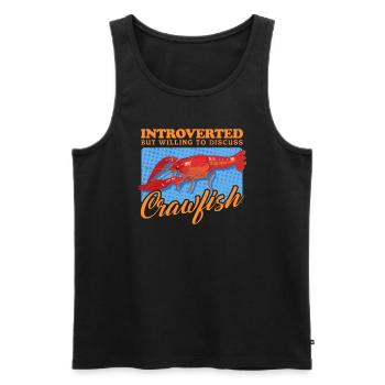 Flusskrebs Edelkrebs Meeresfrüchte Geschenk - Männer Premium Bio Tank Top - Schwarz - Vorne - Michal (187cm)