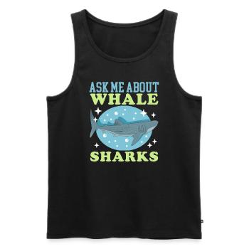 Whale Shark Whale Shark Whale Sharks Whale Sharks Gift - Men's Premium Organic Tank Top - black - Front - AI Model Male 178 light (178cm)