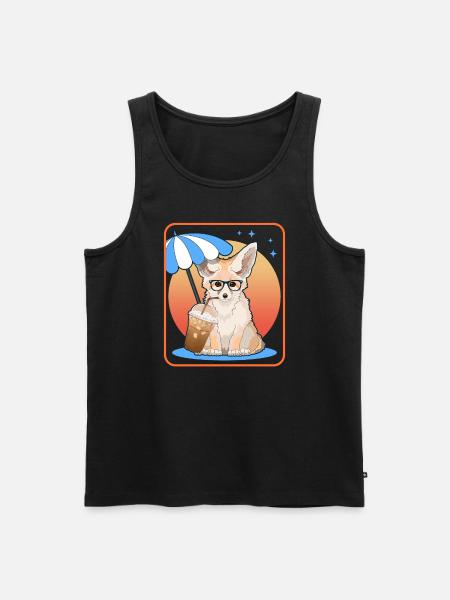 Fennek Wüstenfüchse Fuchs Geschenke - Männer Premium Bio Tank Top - Schwarz