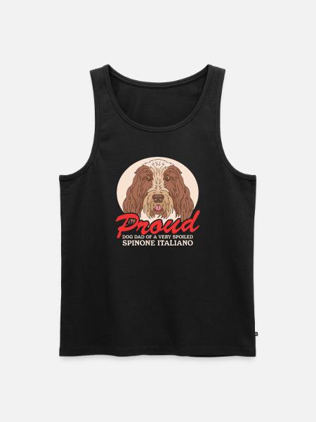 Spinone Italiano Dad Gift - Men's Premium Organic Tank Top - black