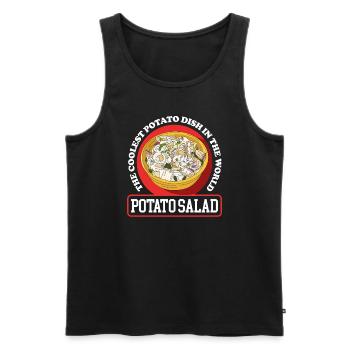 Salade de pommes de terre Cadeau de salade de pommes de terre - Débardeur bio Premium Homme - noir - Devant - Michal (187cm)