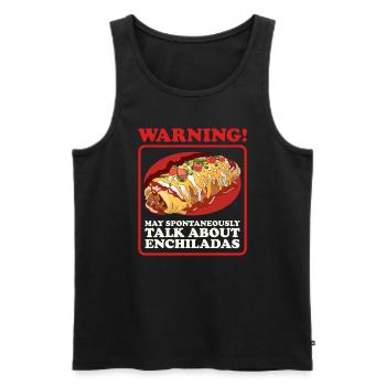 Enchilada Mexican Enchiladas Gift - Men's Premium Organic Tank Top - black - Front - AI Model Male 178 light (178cm)