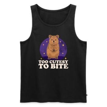 Quokka Känguru Quokkas Geschenk - Männer Premium Bio Tank Top - Schwarz - Vorne - AI Model Male 178 light (178cm)