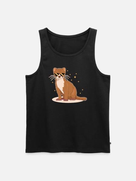 Weasel Mouse Weasel Hermännchen Gift - Men's Premium Organic Tank Top - black